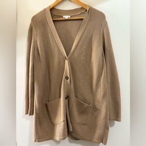 J. Jill Tan Cardigan Sweater